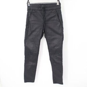 Bevy Flog pants Women's 25 coated Shely high waist black cotton blend drawstring